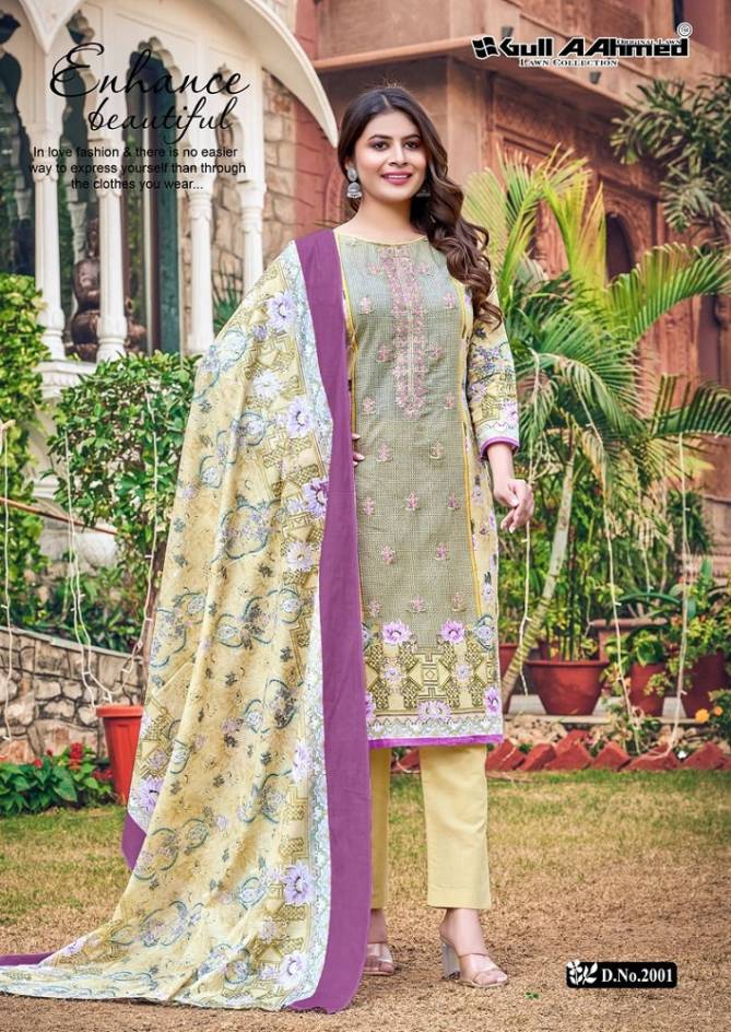 Bin Saeed Vol 2 By Gull Aahmed Lawn Cotton Dress Material Collection
